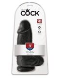 Фаллоимитатор реалистик утолщенный King Cock Chubby - Black черный