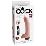 Фаллоимитатор с функцией семяизвержения King Cock 9